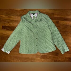 Briggs New York Mint Green Quilted Jacket